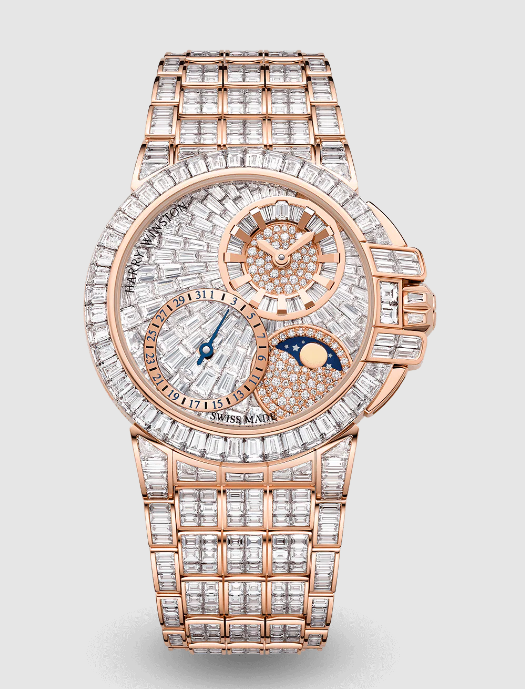 Best Harry Winston Ocean Date Moon Phase Automatic 36mm OCEAMP36RR005 Replica Watch